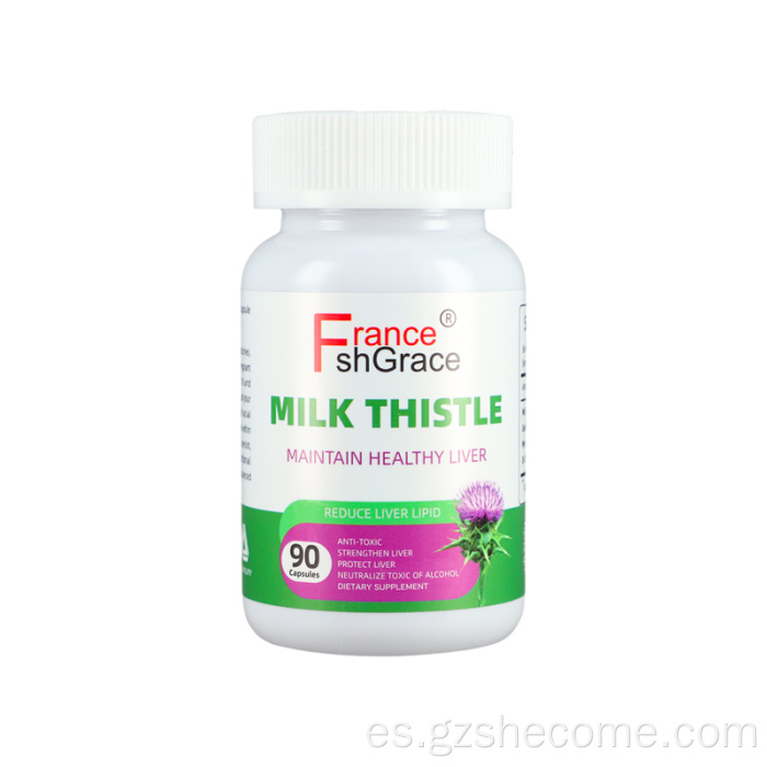 Suplemento de cardo de leche orgánica Función hepática